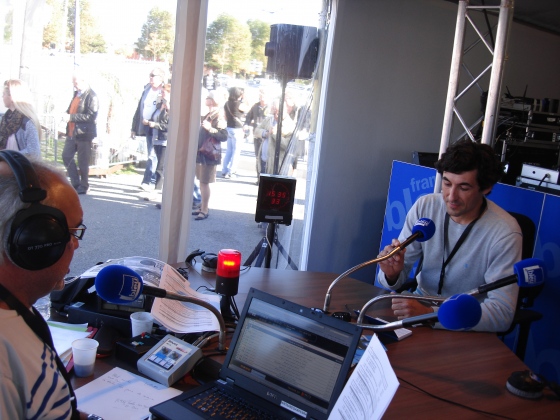 Interview sur France Bleu en direct de la Transat Jacques Vabre.