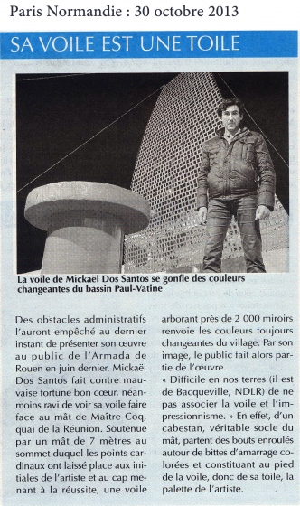 L'oeuvre monumentale sur la Transat Jacques Vabre 2013-