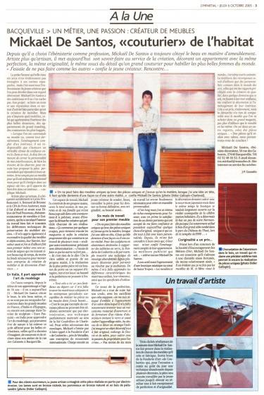 Mickaël De Santos « couturier » de l’habitat 