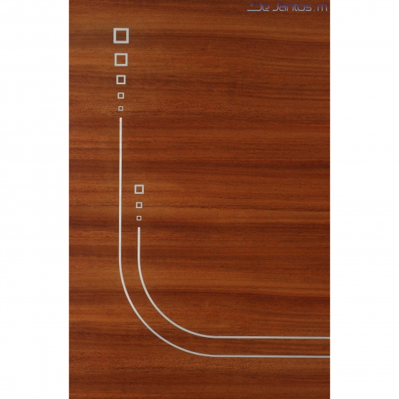 Précision optimale pour ces portes incrustées de filets d’aluminium, fabriquées en Normandie par le Mickaël de Santos