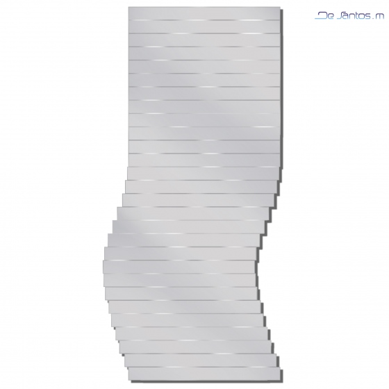 Une vraie nouveauté dans le design de miroir, la forme se modifie avec facilité