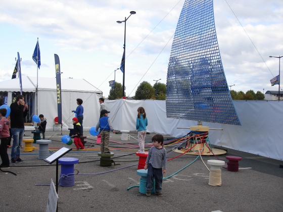 Oeuvre monumentale sur la Transat Jacques Vabre.