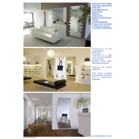 Choisir le miroir design Segment d’horizon, c’est la garantie d’une liberté de mouvement.