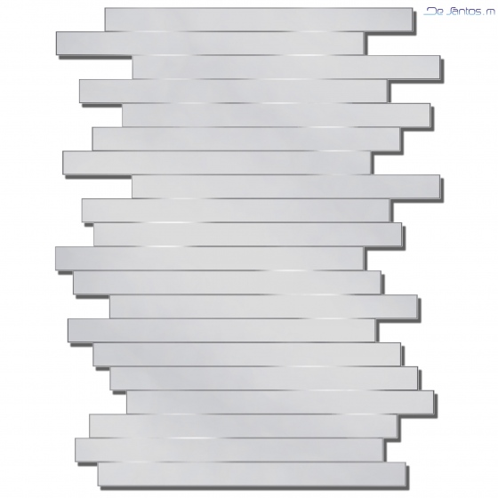 Une à une, vous les faites glisser horizontalement les lames de ce miroir, d’un simple geste de la main