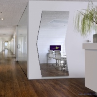 Miroir design« Segment d’Horizon »sa forme change suivant votre envie