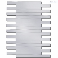 Portrait d'horizon est un miroir au design changeant grasse à ses lamelles de miroir amovibles.En vente chez Steiner à Rouen et 