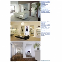 Miroir design« Segment d’Horizon »sa forme change suivant votre envie