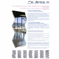 Miroir design« Segment d’Horizon »sa forme change suivant votre envie